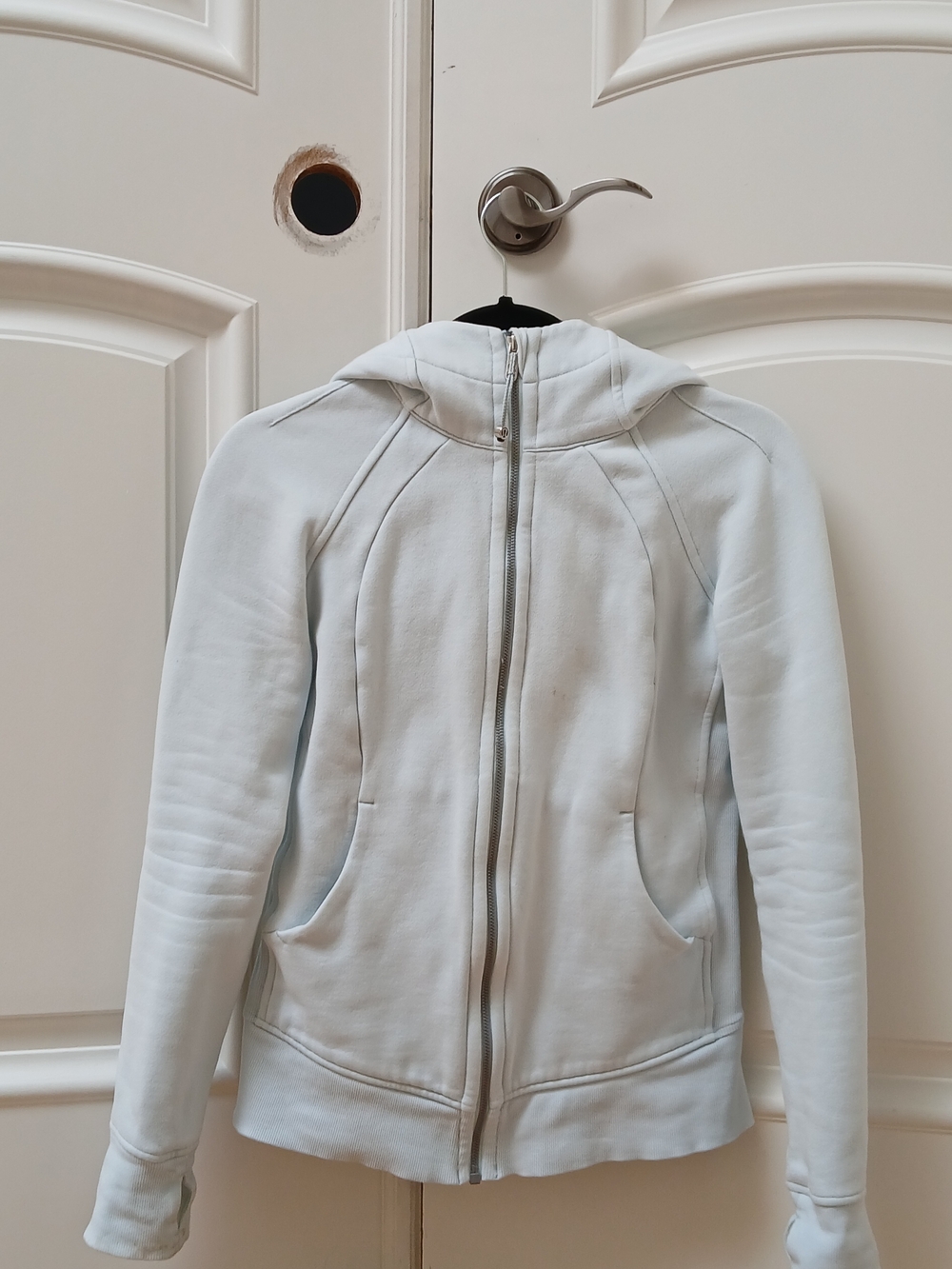 Lululemon Light Blue Women's Zip-Up Hooded Jacket